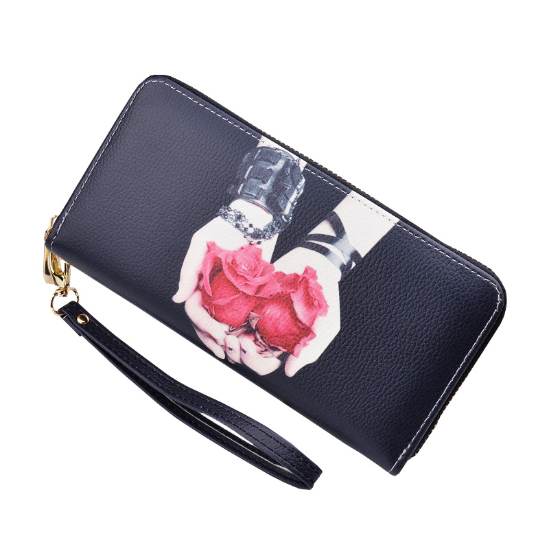 2018042600503182857 New Fashion Charming Long Fashion Cards Receiving Wallet With Zipper - Image 1