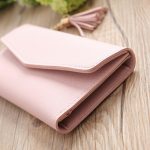 Trendy Heart Tassel Pendant Multifunctional Lichi Grain Handbag Design Women Long Wallet - Image 6