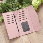 Trendy Heart Tassel Pendant Multifunctional Lichi Grain Handbag Design Women Long Wallet - Image 7