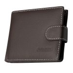 Wholesale Men's Luxury Gift High Quality Litchi grain Genuine Leather Cowhide Short Wallet With Hasp - Image 7