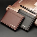 Wholesale Fashion Men High Quality PU Leather New Design Litchi Grain Solid Color Wallet - Image 3