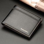 Wholesale Fashion Men High Quality PU Leather New Design Litchi Grain Solid Color Wallet - Image 5