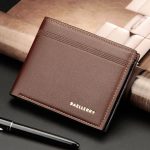Wholesale Fashion Men High Quality PU Leather New Design Litchi Grain Solid Color Wallet - Image 7