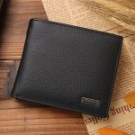Wholesale Men Solid Color Short Length Fashion Genuine Leather Bifold Wallet - Image 5