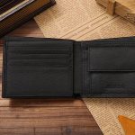 Wholesale Men Solid Color Short Length Fashion Genuine Leather Bifold Wallet - Image 3