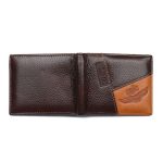Wholesale Creative Patchwork Design Men Top Grade Genuine Leather Wallet1 - Image 3