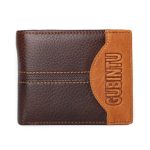 Wholesale Creative Patchwork Design Men Top Grade Genuine Leather Wallet1 - Image 6