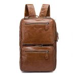 Wholesale Fashion Creative Design Solid Color Top Grade Genuine Leather Men Briefcase - Image 3