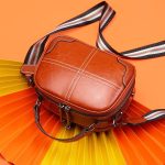 Wholesale Unique Rainbow Color Woven Strap Sewing Design Leather Mini Bag - Image 8