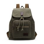 Wholesale Casual Large Capacity Unisex Style Durable Canvas Backpack - Image 8