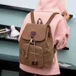 Wholesale Casual Large Capacity Unisex Style Durable Canvas Backpack - Image 7