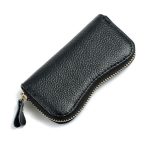 Wholesale Irregular Shaped Plain Pattern Unisex Leather Car-key Holder Wallet - Image 10