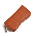 Wholesale Irregular Shaped Plain Pattern Unisex Leather Car-key Holder Wallet - Image 6