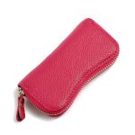 Wholesale Irregular Shaped Plain Pattern Unisex Leather Car-key Holder Wallet - Image 12