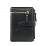 Women Simple Plain Color Zipper Decor PU Hasp Wallet - Image 13