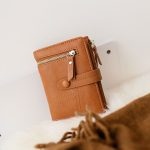 Women Simple Plain Color Zipper Decor PU Hasp Wallet - Image 3