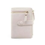 Women Simple Plain Color Zipper Decor PU Hasp Wallet - Image 6