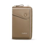 Hot Sale Women Unique Design Solid Color Hasp PU Phone Holder Wallet - Image 3