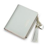 New Arrival Small Size Women Simple Letters Print Tassel Wallet - Image 6