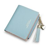 New Arrival Small Size Women Simple Letters Print Tassel Wallet - Image 7