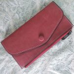 Plain Matte PU Vintage Ultra-thin Pattern Women Hasp Zipper Purse - Image 9