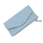 Plain Matte PU Vintage Ultra-thin Pattern Women Hasp Zipper Purse - Image 6