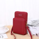 Wholesale All-Match Solid color Mini Phone Holder Crossbody Bag - Image 9