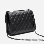 Women Lozenge Pattern Chain Genuine Leather Messenger Bags - Image 8