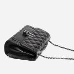 Women Lozenge Pattern Chain Genuine Leather Messenger Bags - Image 9