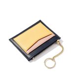 Wholesale Simple Contrast Color Keychain Zipper Wallets - Image 5