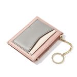 Wholesale Simple Contrast Color Keychain Zipper Wallets