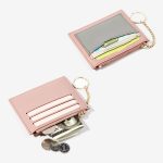 Wholesale Simple Contrast Color Keychain Zipper Wallets - Image 3