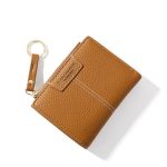 Wholesale Fashion Pure Color Sewing Zipper Wallets - Image 7