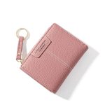 Wholesale Fashion Pure Color Sewing Zipper Wallets - Image 10