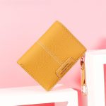Wholesale Fashion Pure Color Sewing Zipper Wallets - Image 4