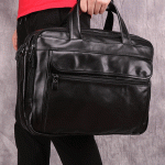 Wholesale Men Retro Genuine Leather Large Capacity Briefcase - Image 4