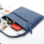 Wholesale Women Solid Color PU Leather Shoulder Bag