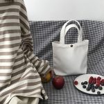 Wholesale Women Simple Solid Color Canvas Handle Bag - Image 10