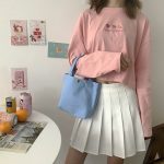 Wholesale Women Simple Solid Color Canvas Handle Bag - Image 17