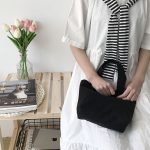 Wholesale Women Simple Solid Color Canvas Handle Bag - Image 16