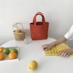 Wholesale Women Simple Solid Color Canvas Handle Bag - Image 2