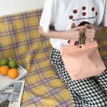 Wholesale Women Simple Solid Color Canvas Handle Bag - Image 6