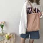 Wholesale Women Leisure Canvas Large Capacity Shoulder Bag - Image 13