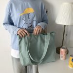 Wholesale Women Leisure Canvas Large Capacity Shoulder Bag - Image 7