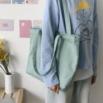 Wholesale Women Leisure Canvas Large Capacity Shoulder Bag - Image 10