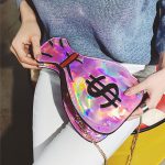 Wholesale Women Unique Wealth Bag Shaped Laser Bag - Image 10