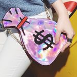 Wholesale Women Unique Wealth Bag Shaped Laser Bag - Image 11