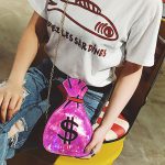 Wholesale Women Unique Wealth Bag Shaped Laser Bag - Image 20