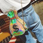 Wholesale Women Unique Wealth Bag Shaped Laser Bag - Image 18