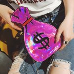 Wholesale Women Unique Wealth Bag Shaped Laser Bag - Image 21